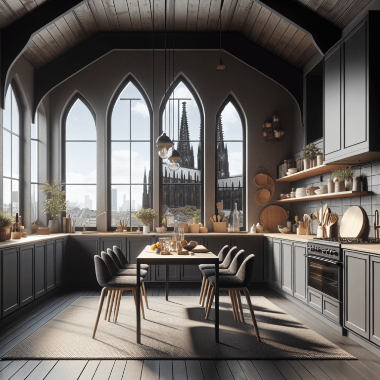 anthrazitfarbene Boho Style Küche-Köln