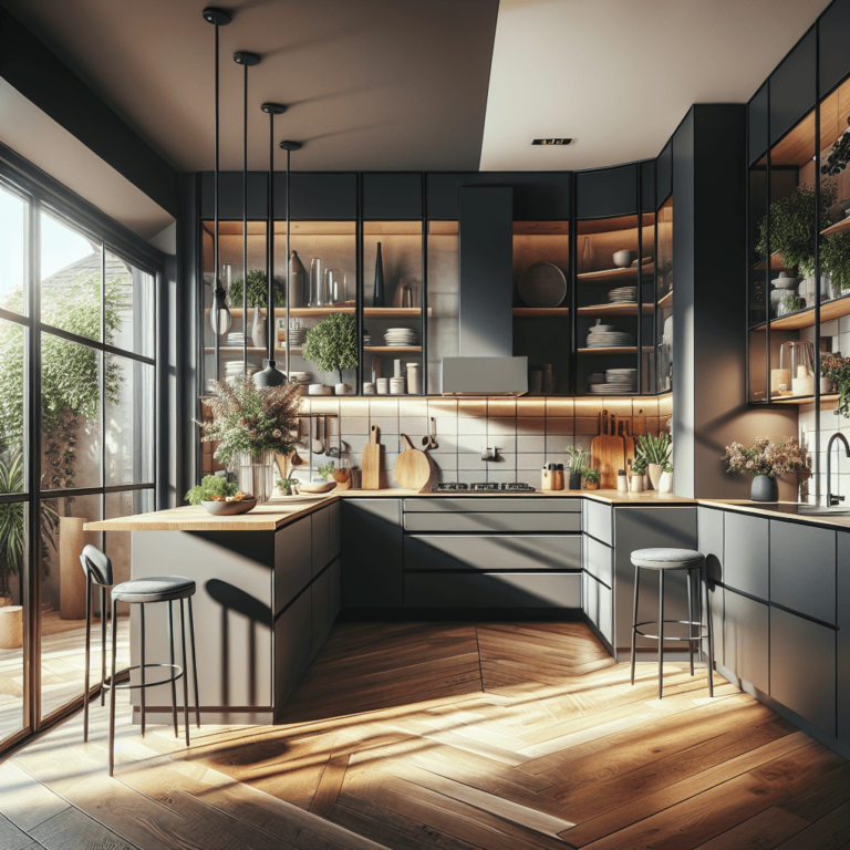 anthrazitfarbene Eck-Küche-Köln