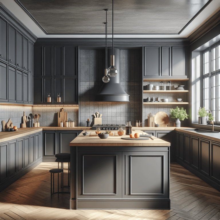 anthrazitfarbene Wohnküche-Köln