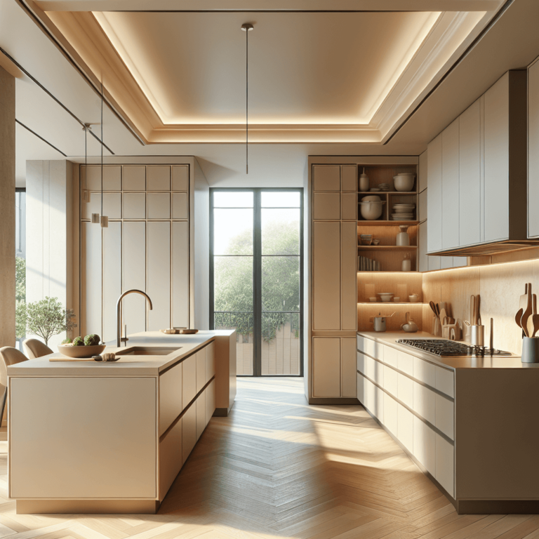 beige Industrielle Küche-Köln