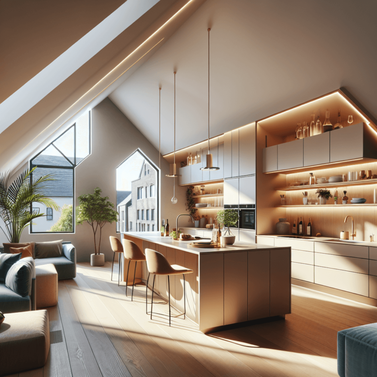 beige Küche für Dachschräge-Köln