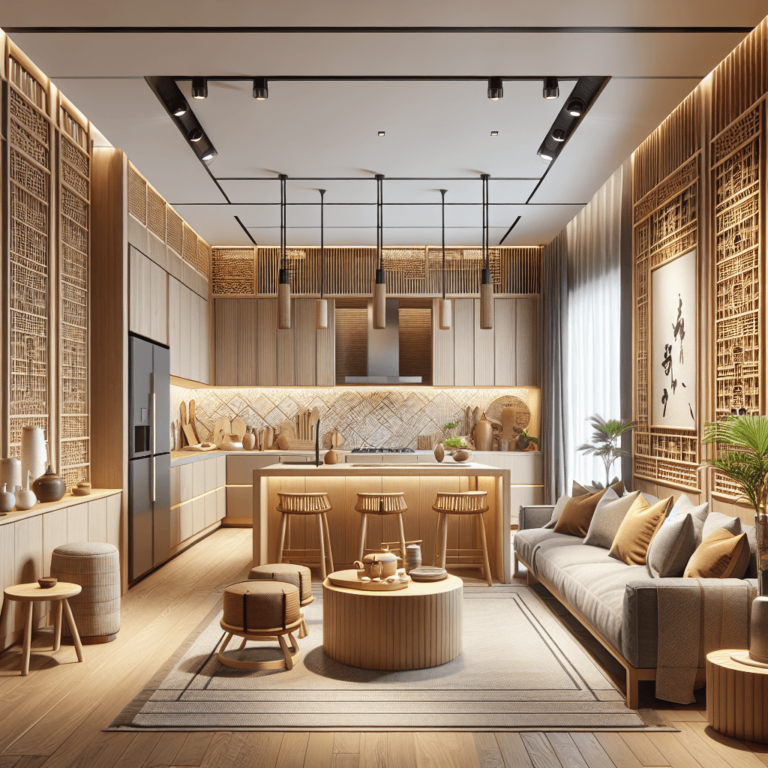 beige Küche im asiatischen Stil-Köln