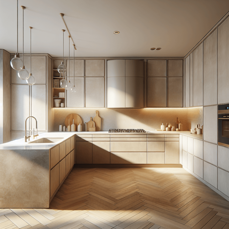 beige Küche in L-Form-Köln