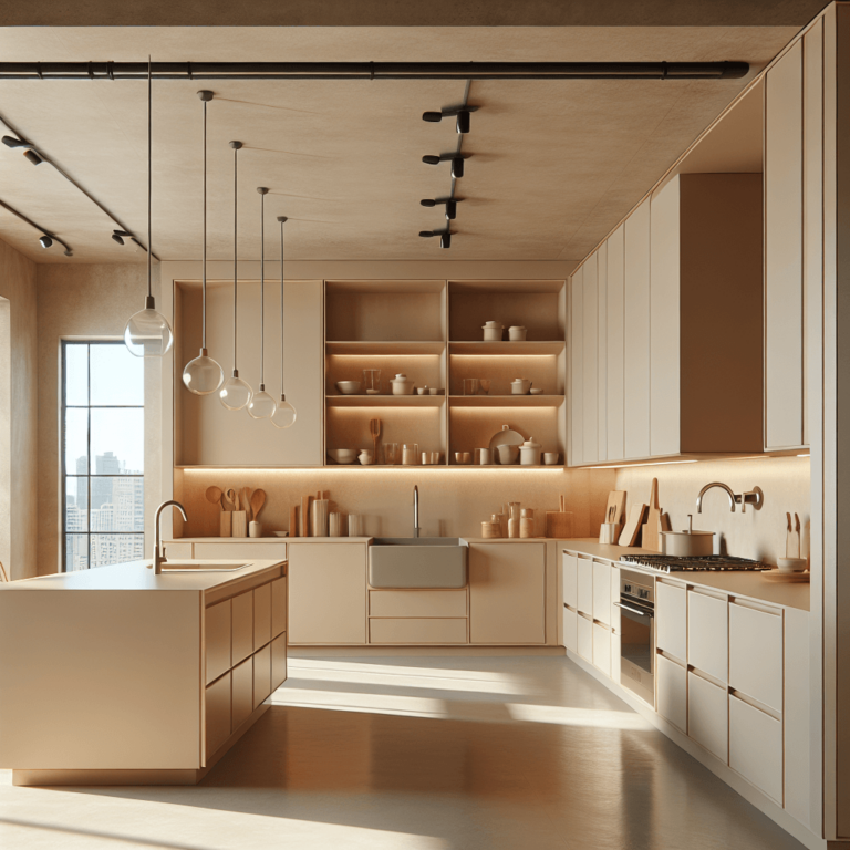 beige Minimalismus Küche-Köln