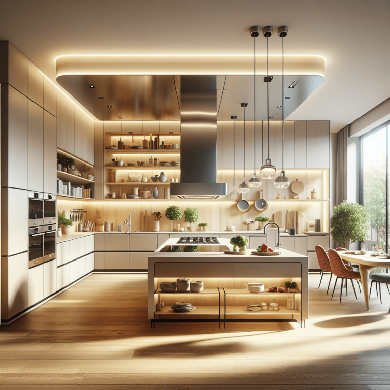 beige Schwebende Küche-Köln