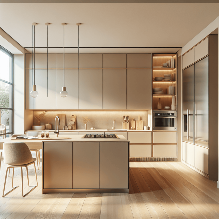 beige einzeilige Küche-Köln