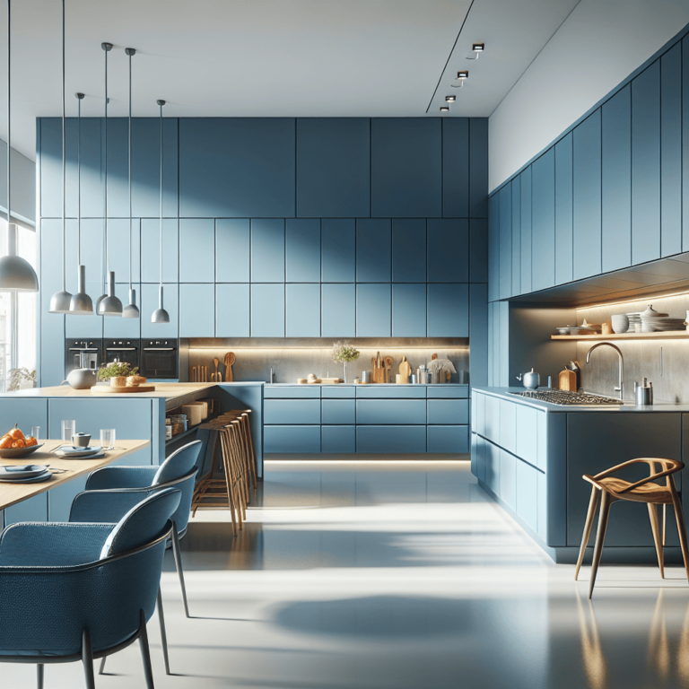 blaue Modulare Küche-Köln