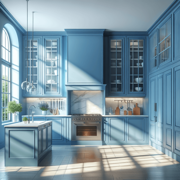 blaue Singleküche-Köln