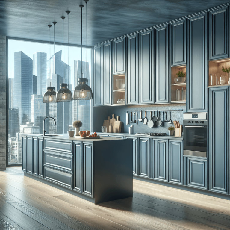 blaugraue Komplett Küche-Köln