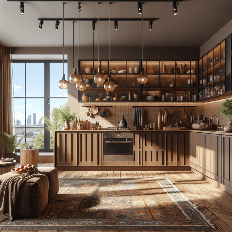 braune Boho Style Küche-Köln