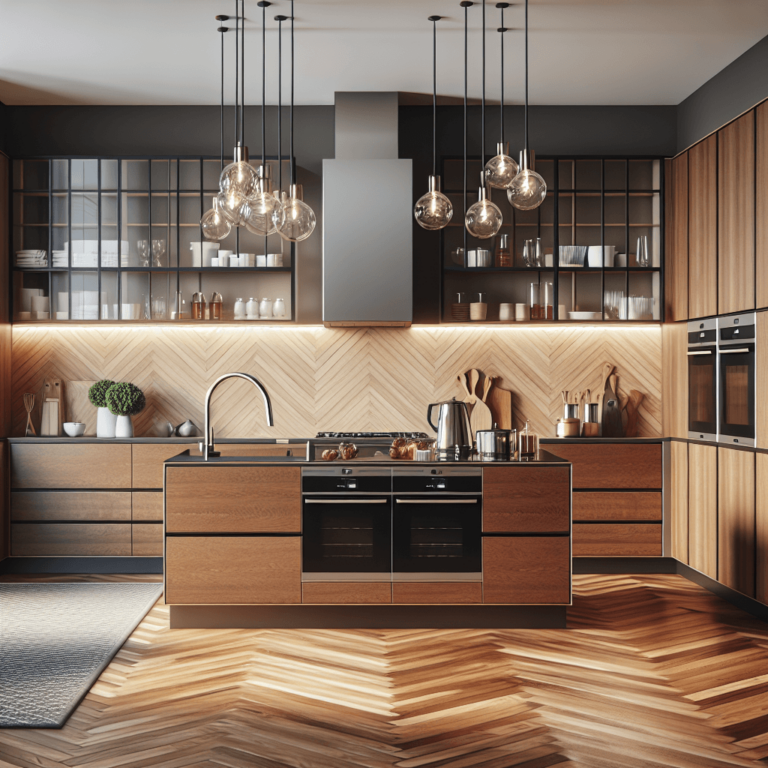 braune Freistehende Küche-Köln