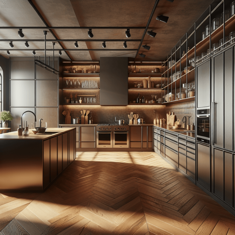 braune Industrielle Küche-Köln