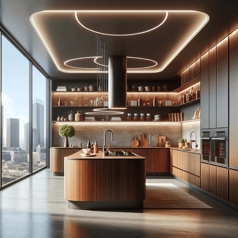 braune Küche in L-Form-Köln