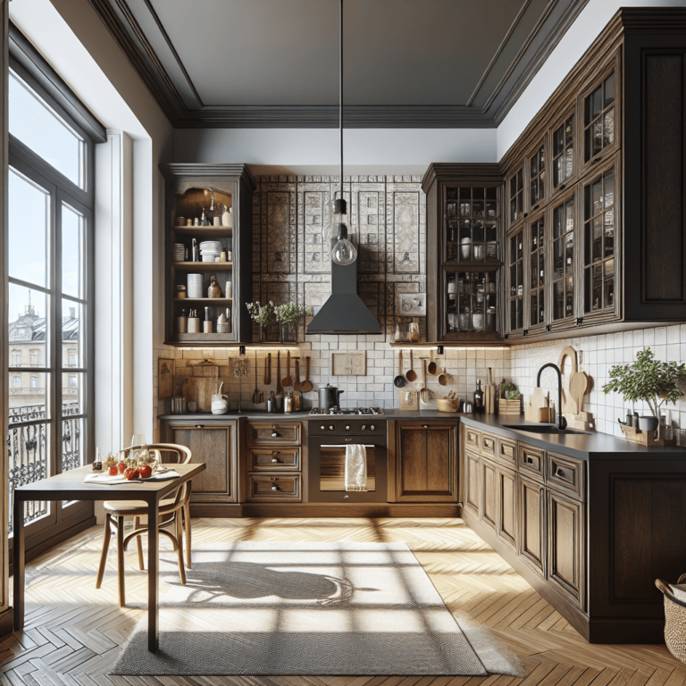 braune Landhausküche-Köln