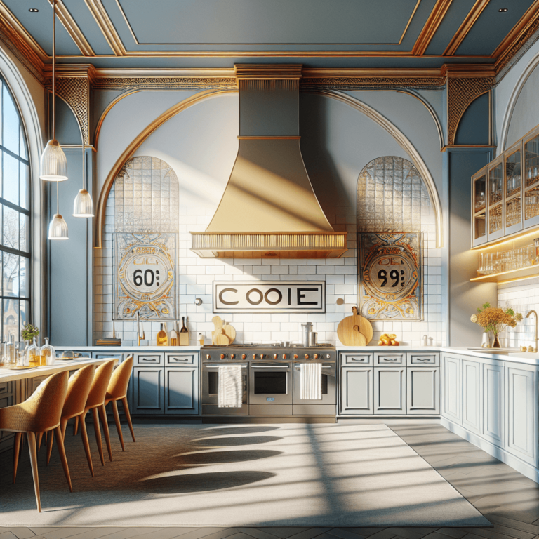 bunte Küche im Art-Deco-Stil-Köln