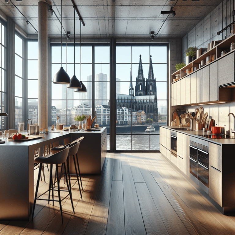 bunte Küche im Loftstil-Köln