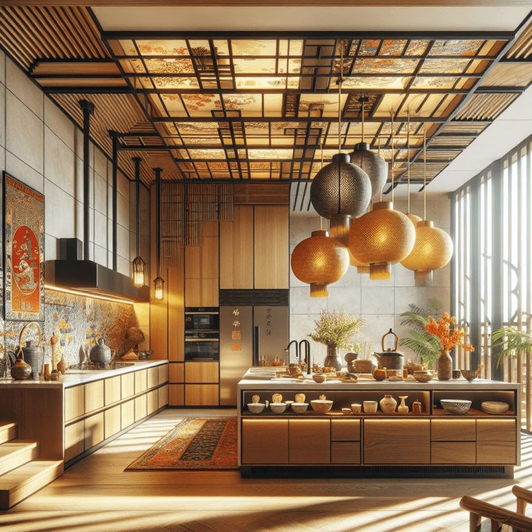 bunte Küche im asiatischen Stil-Köln