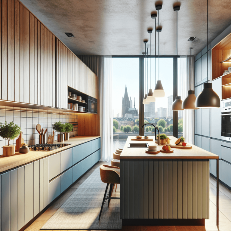 bunte Küche in U-Form-Köln