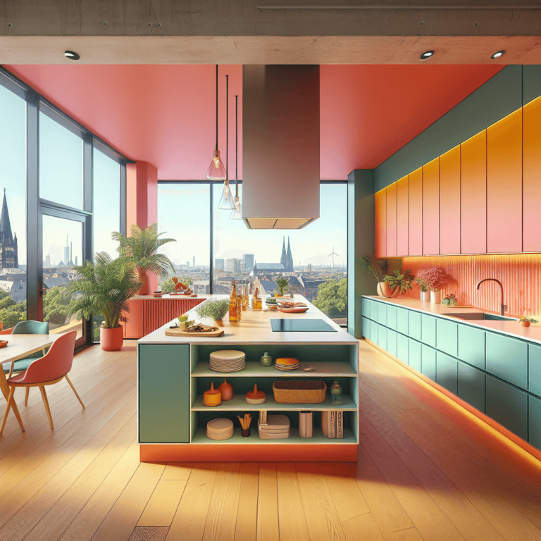 bunte Modulare Küche-Köln