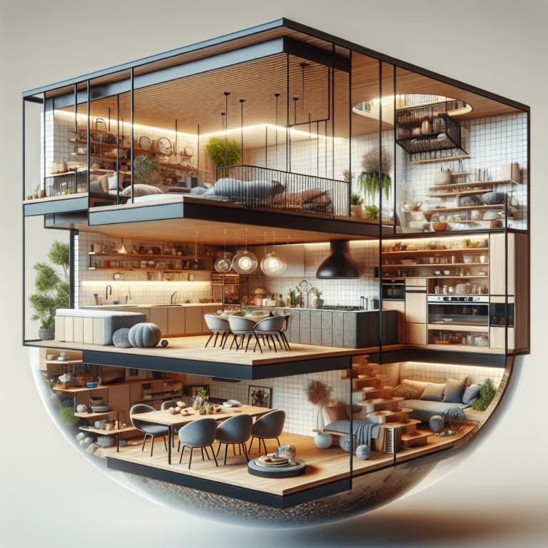 bunte Schwebende Küche-Köln