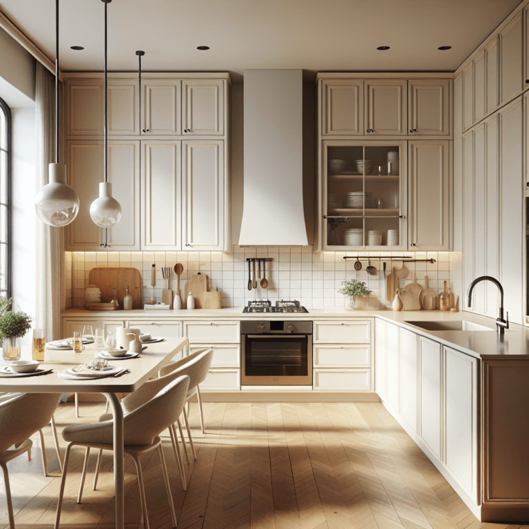 cremefarbene Anrichte Küche-Köln