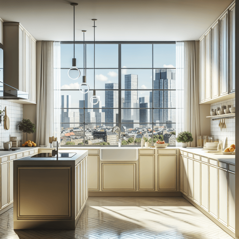 cremefarbene Design Küche-Köln