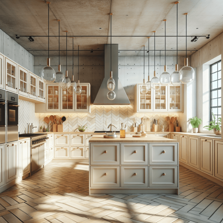 cremefarbene Industrial Style Küche-Köln