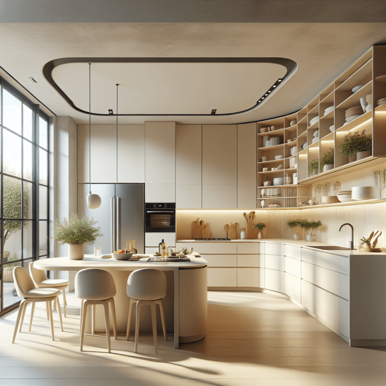 cremefarbene Küche in U-Form-Köln