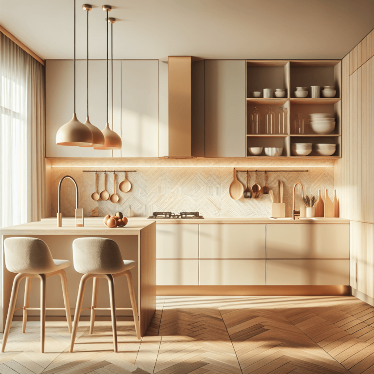 cremefarbene Minimalismus Küche-Köln