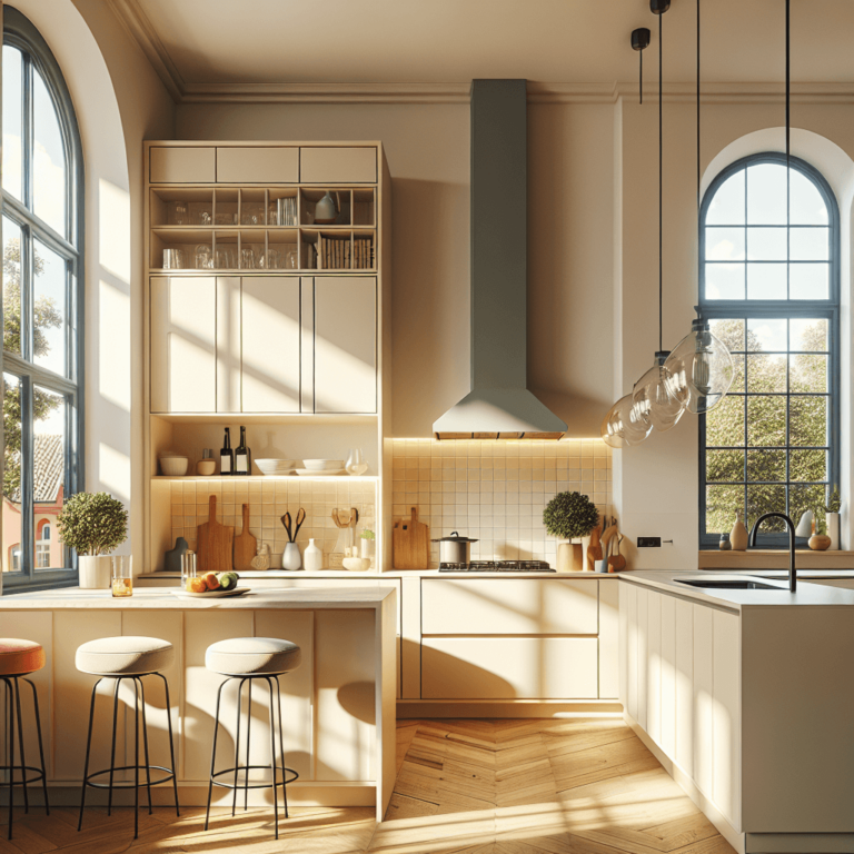 cremefarbene Singleküche-Köln