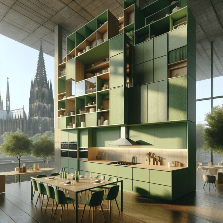 grüne Modulare Küche-Köln