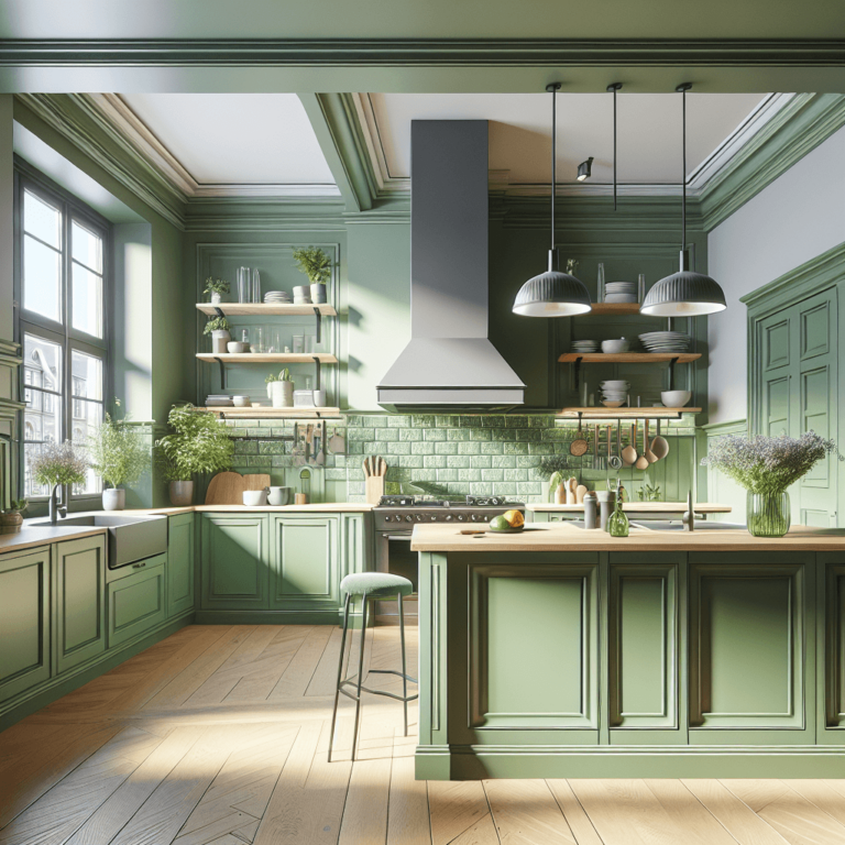 grüne Wohnküche-Köln