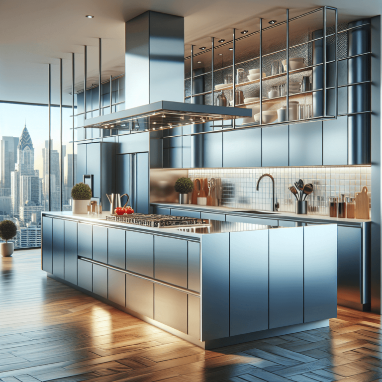 hochglanz Küche mit Stahlakzenten-Köln