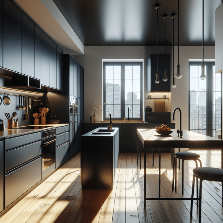 schwarze Design Küche-Köln