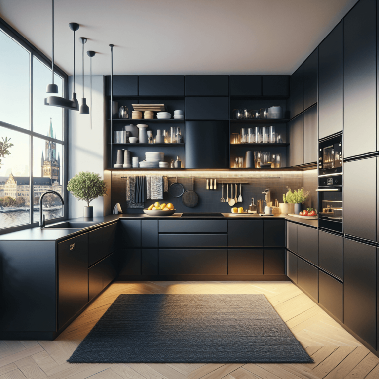 schwarze Modulare Küche-Köln