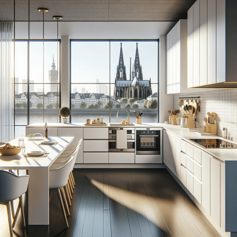 weiße Barrierefreie Küche-Köln