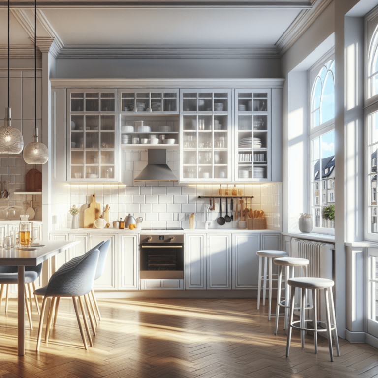 weiße Design Küche-Köln