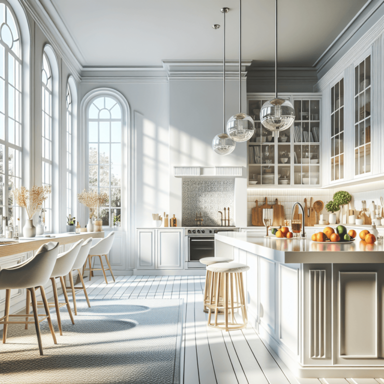 weiße Küche im Art-Deco-Stil-Köln