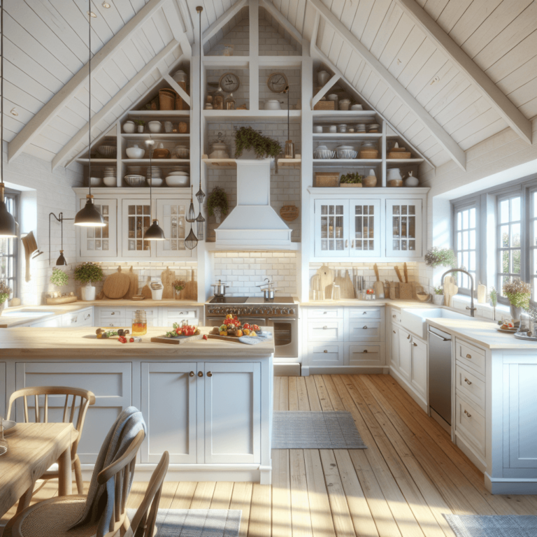 weiße Küche im Bauernhausstil-Köln