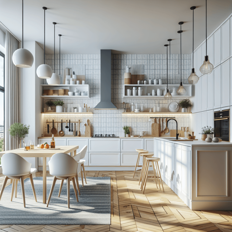 weiße Küche im skandinavischen Stil-Köln