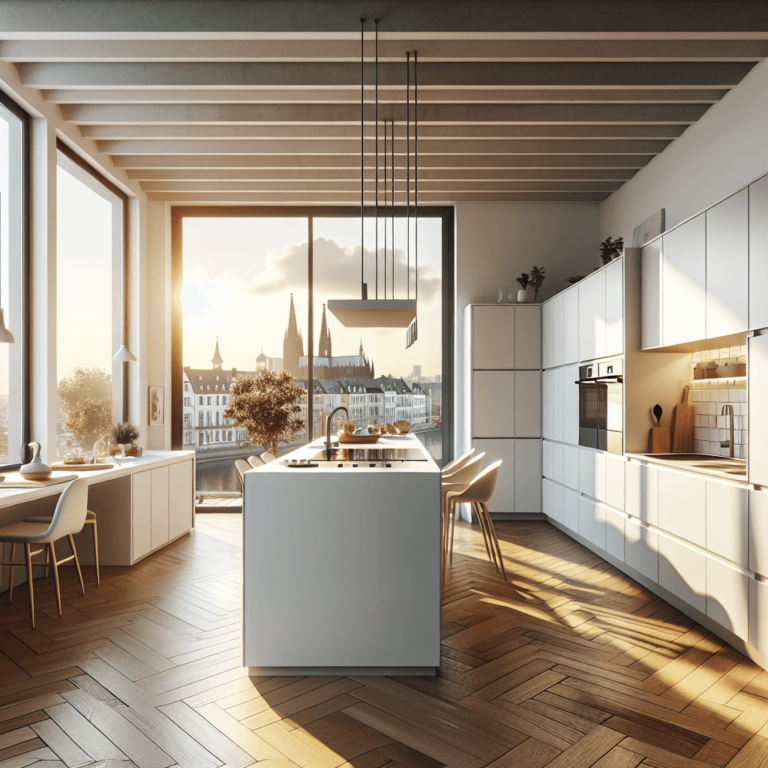 weiße Singleküche-Köln