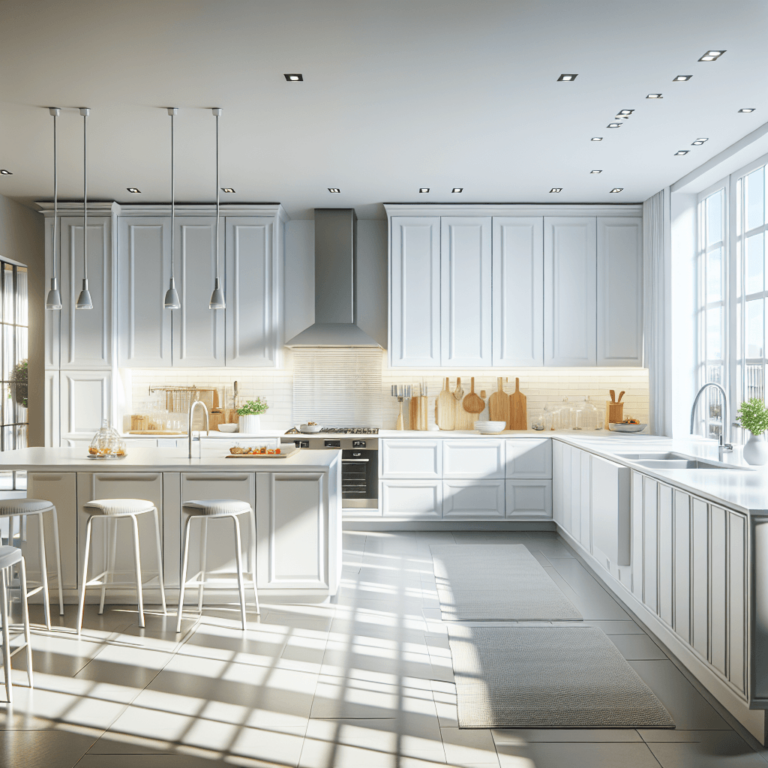 weiße Wohnküche-Köln